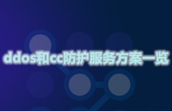 ddos和cc防护服务方案一览