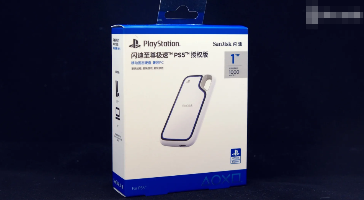 高端玩家好搭档:闪迪至尊极速 PS5 授权版移动固态硬盘开箱测试